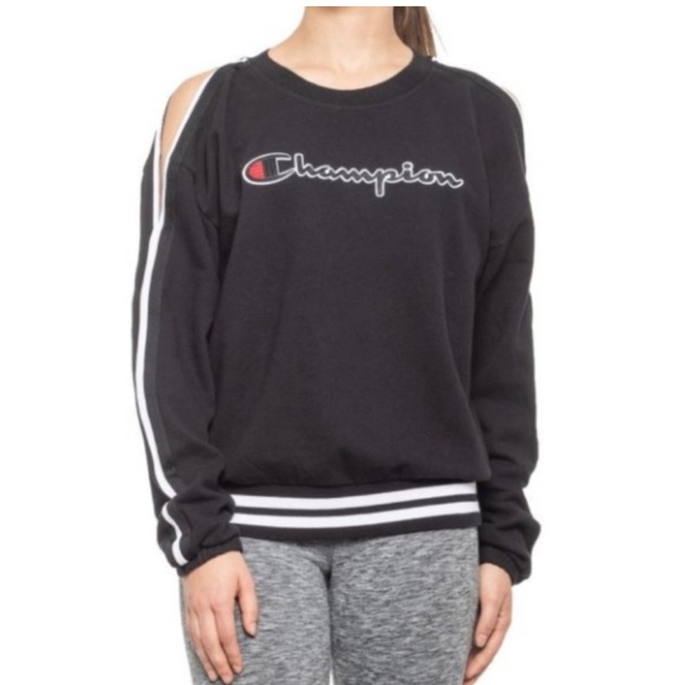 Champion Olive Sweatshirt with Logo